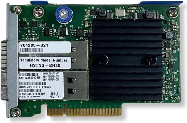 Alt view image 3 of 7 - HP InfiniBand FDR 10GB/40GB 544+FLR QSFP 764618-001 764285-B21 764737-001