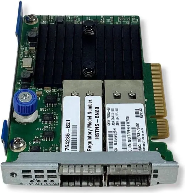 Alt view image 4 of 7 - HP InfiniBand FDR 10GB/40GB 544+FLR QSFP 764618-001 764285-B21 764737-001