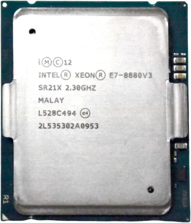 Alt view image 4 of 4 - Intel Xeon E7-8880v3 2.30GHZ 45Mb Cache 18 Core Processor CPU LGA2011-1 SR21X