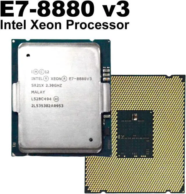 Alt view image 2 of 4 - Intel Xeon E7-8880v3 2.30GHZ 45Mb Cache 18 Core Processor CPU LGA2011-1 SR21X