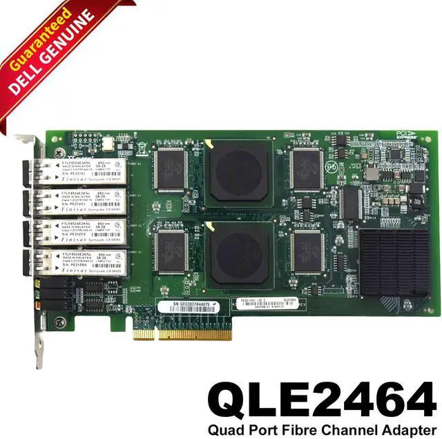 Main image of QLogic QLE2464 Quad Port Fiber Channel PCIe Host Bus Adapter PX2610401-02 MVRHT