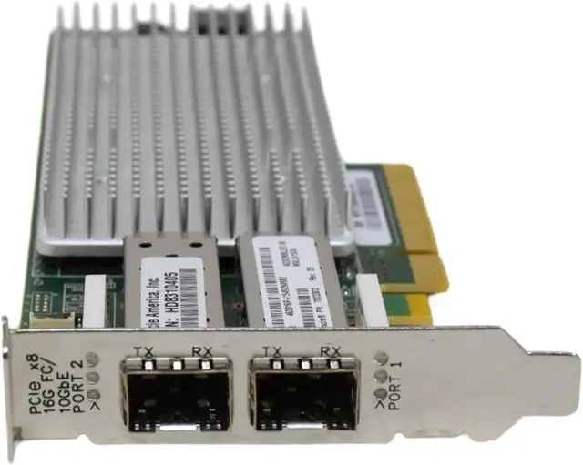 Alt view image 5 of 7 - QLogic Dual-Port 16Gb Fibre Channel 10Gb FCoE Host Bus Adapter QLE8362-ORL