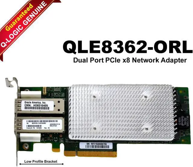 Main image of QLogic Dual-Port 16Gb Fibre Channel 10Gb FCoE Host Bus Adapter QLE8362-ORL