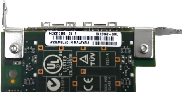 Alt view image 7 of 7 - QLogic Dual-Port 16Gb Fibre Channel 10Gb FCoE Host Bus Adapter QLE8362-ORL