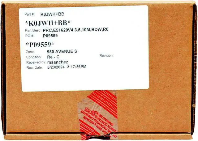 Alt view image 6 of 6 - Intel CPU Xeon E5-1620 V4 Quad Core 3.50GHz 10MB Cache LGA2011-3 SR2P6 K0JWH