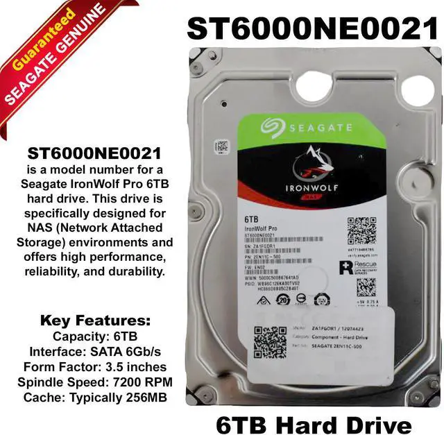 IronWolf Pro HDD 3.5inch SATA 6Gb/s 8TB 7200RPM 256MB 512E