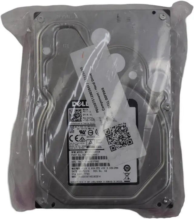 Alt view image 3 of 7 - Dell MG04SCA40EN 4TB 7.2K SAS 12Gb/s 3.5" LFF Hot-Plug Hard Drive 00F9W8 0F9W8