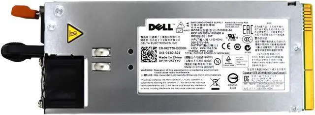 Alt view image 3 of 7 - GENUINE DELL POWEREDGE C5125 C6100 C6145 C6199 C6220 1400W POWER SUPPLY KJYY0