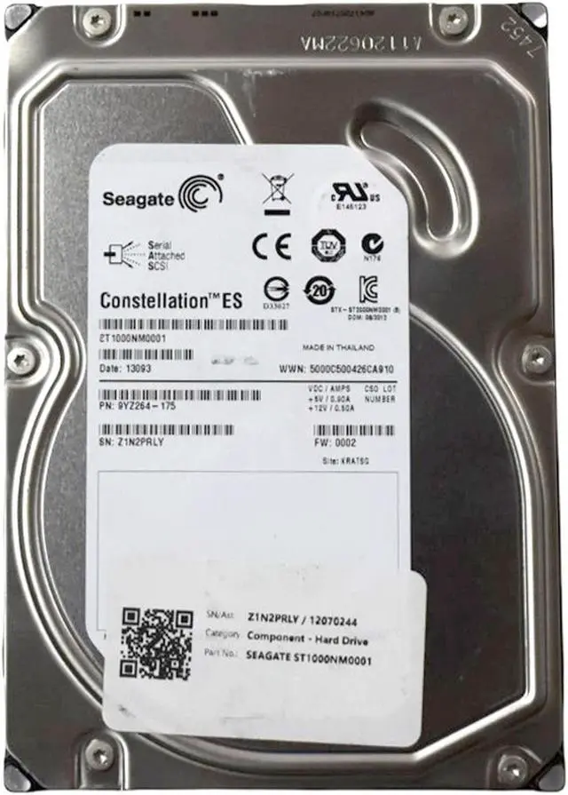 Alt view image 4 of 6 - Dell 740YX 1TB NL SAS 7.2K 6GBPS 3.5" Drive 9YZ264-150 ST1000NM0001