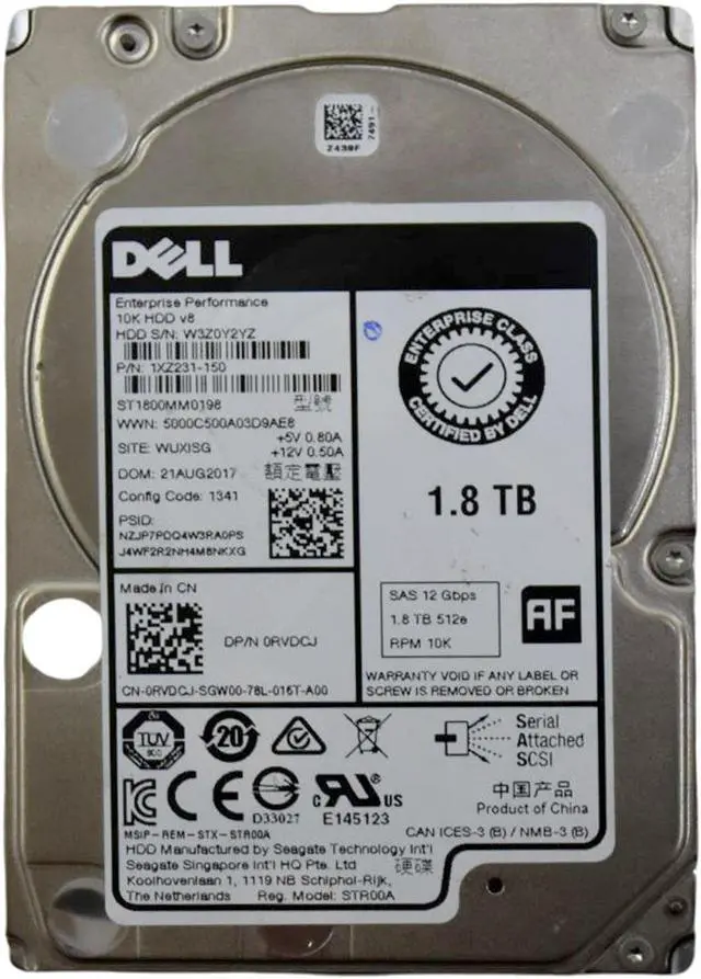 Alt view image 5 of 8 - ST1800MM0198 - Seagate Performance 10K 1.8TB 10000RPM SAS 12Gb/s 128MB Cache 2.5-inch Enterprise Hard Drive