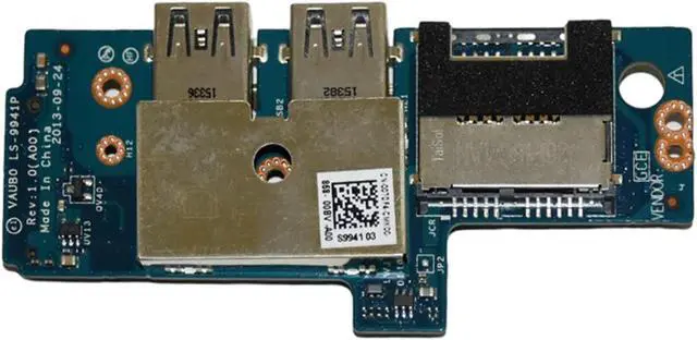 Alt view image 5 of 7 - Dell Precision M3800 XPS 15 9530 USB SD Card Reader Circuit Board 07DF4 LS-9941P