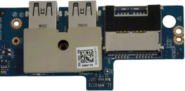 Alt view image 6 of 7 - Dell Precision M3800 XPS 15 9530 USB SD Card Reader Circuit Board 07DF4 LS-9941P