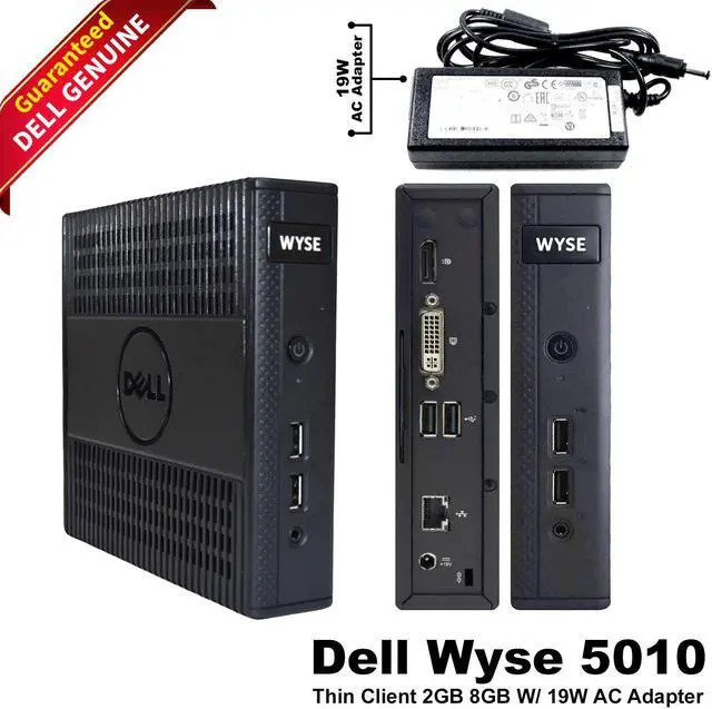Main image of Dell Wyse 5010 Thin Client Dx0D AMD 2GB RAM 8GB SSD ThinOS 8.4_009 RJ45 8MXGK