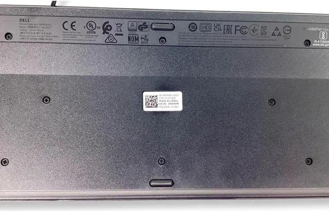 Alt view image 6 of 7 - Dell QWERTY USB Wired Keyboard Black KB216-BK-US RKR0N