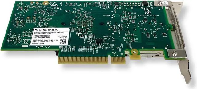 Alt view image 4 of 7 - Mellanox CX354A ConnectX-3 QDR QSFP+InfiniBand 40Gb Network Adapter 050-0050-02