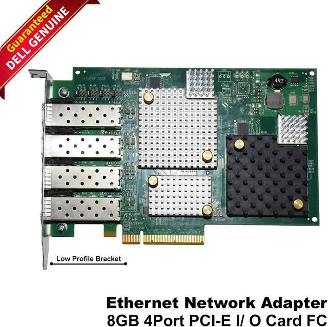 Main image of Dell Ethernet Network Adapter Card 8GB PCI-E 4 Port LPE12004-M8 XRVGJ