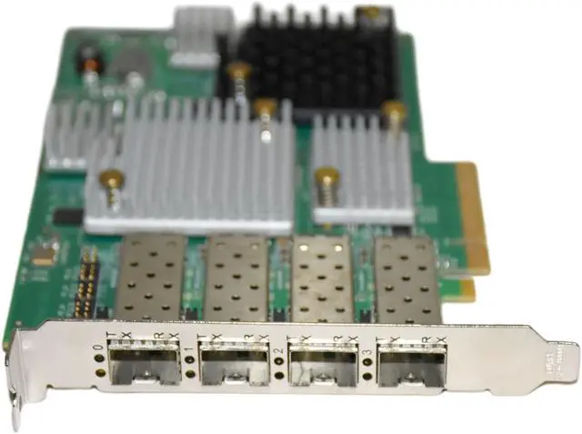 Alt view image 4 of 7 - Dell Ethernet Network Adapter Card 8GB PCI-E 4 Port LPE12004-M8 XRVGJ