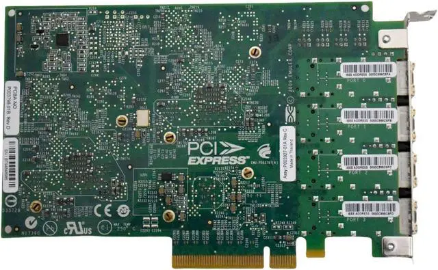 Alt view image 3 of 7 - Dell Ethernet Network Adapter Card 8GB PCI-E 4 Port LPE12004-M8 XRVGJ