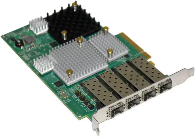 Alt view image 5 of 7 - Dell Ethernet Network Adapter Card 8GB PCI-E 4 Port LPE12004-M8 XRVGJ