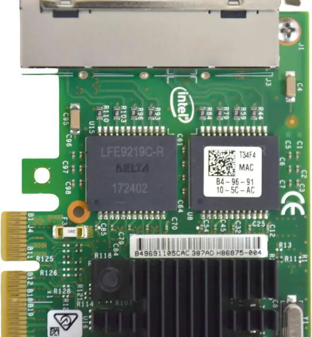 Alt view image 4 of 7 - Dell Intel i350-T4 Quad Ports 1GB PCI Express Low Profile Network Card 0T34F4