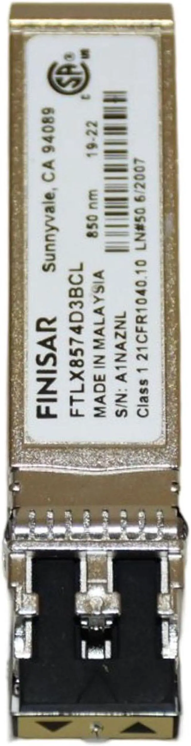 Alt view image 5 of 6 - Finisar Corporations FTLX8574D3BCL 10GBASE-SR 400m SFP+ 850nm DDM LC MMF Transceiver