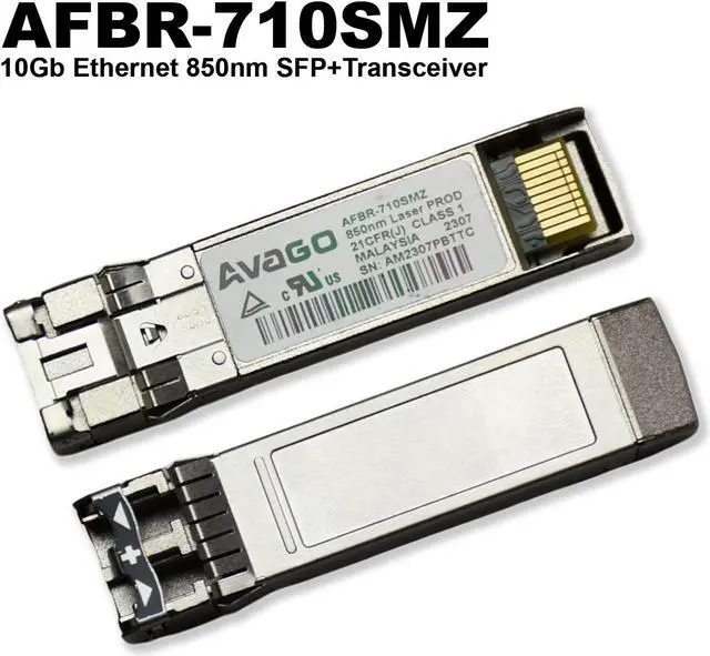 Alt view image 2 of 7 - Avago Compatible AFBR-710SMZ 10GBASE-SR 850nm SFP+ Optical Transceivers (Lot Of 2)