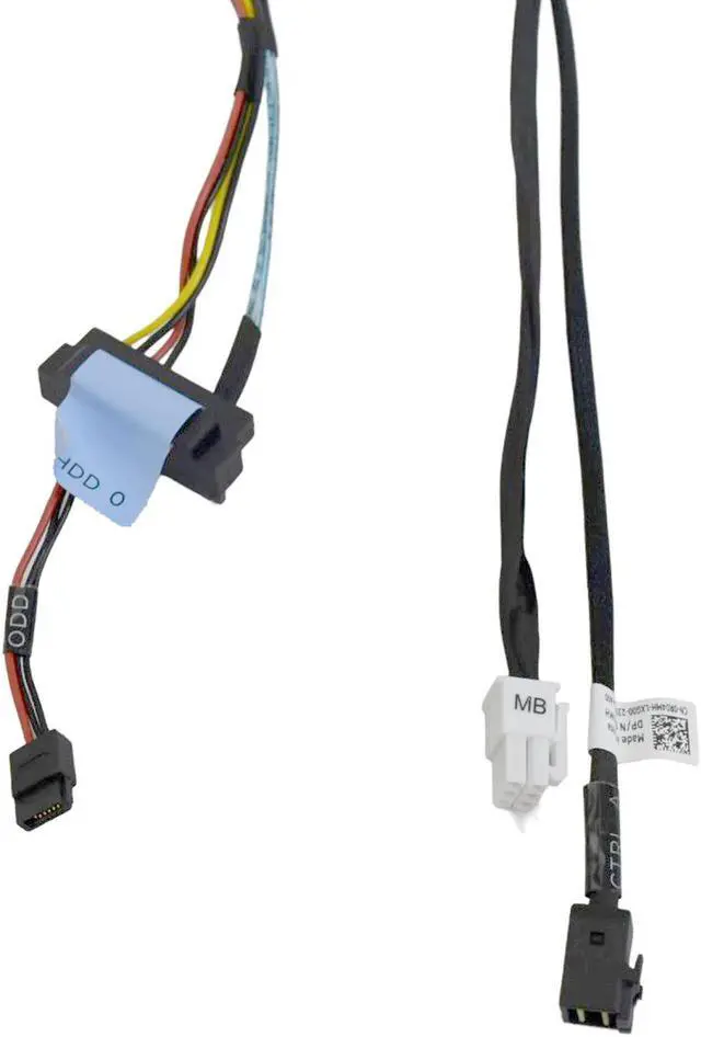Alt view image 6 of 7 - Dell PowerEdge R240 Server SAS line 1 to 2 Non Hot Swap RAID Card Cable R04MH