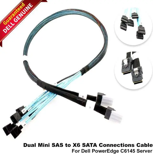 Main image of Dell PowerEdge C6145 Dual Mini SAS to X6 SATA Connections Cable 93V1T