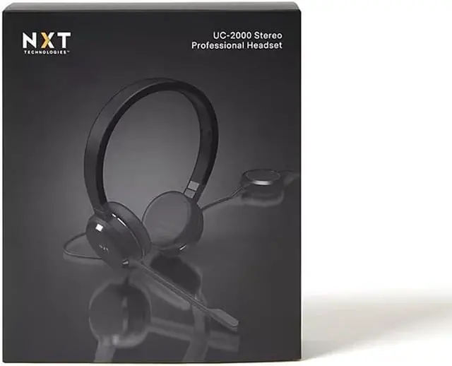 Alt view image 5 of 5 - UC-2000 Noise-Canceling Stereo Binaural Over-the-Head Headset NX55445 - OEM