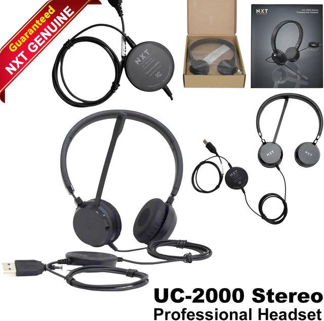 UC-2000 Binaural Over The Head Headset, Black