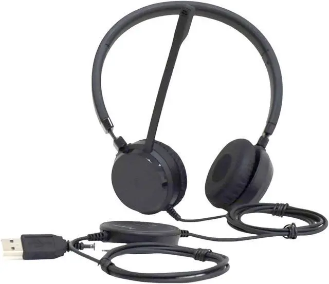Alt view image 5 of 7 - NXT Technologies UC-2000 Noise-Canceling Stereo Computer Headset, Over-The-Head, Black (NX55445)
