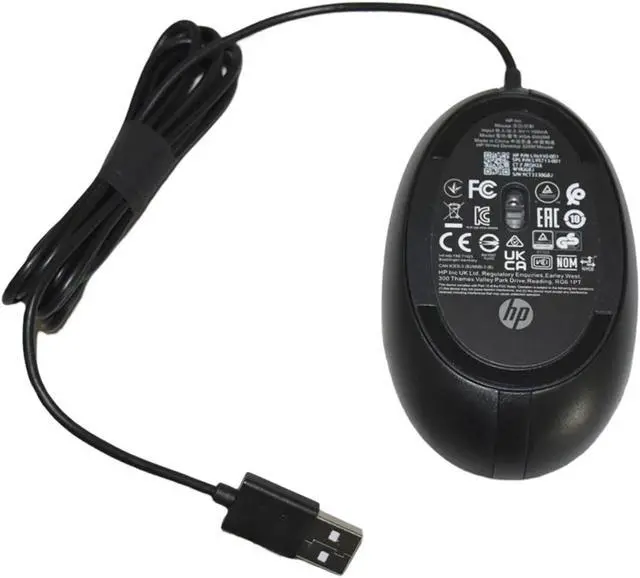 Alt view image 8 of 10 - HP 320M Halley USB Optical Mouse Scroll Black DIB L96910-001 L95713-001 9VA80AA