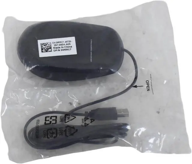 Alt view image 5 of 6 - Dell Optical USB MS111-L Scroll Wheel Mouse - Black (9RRC7, 356WK, 11D3V, 5Y2RG)