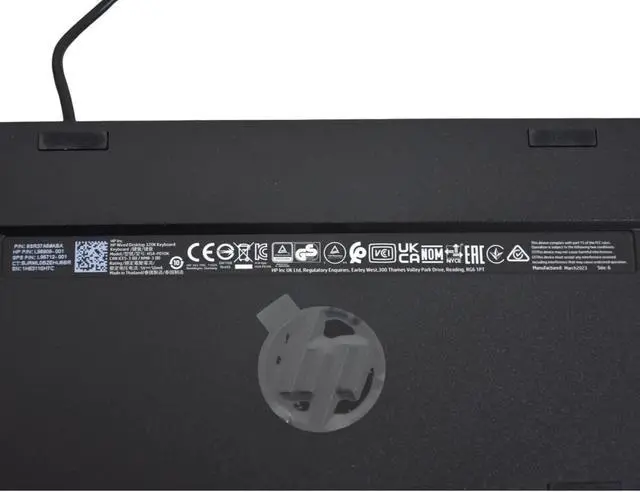 Alt view image 7 of 7 - HP Smart 320K Slim Wired QWERTY Keyboard 108 Keys L96909-001 (LOT OF 10)