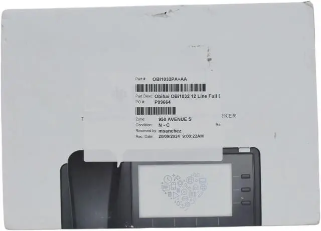 Alt view image 6 of 7 - Obihai OBi1032 12-Line Full Duplex VoIP Phone - HD Voice Ethernet Power Adapter