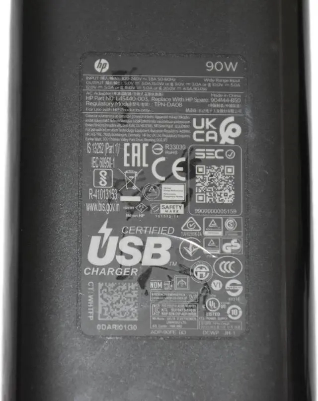 Alt view image 6 of 7 - HP 90W USB-C Power Adapter