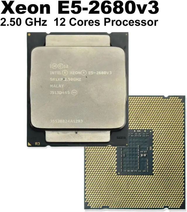 Alt view image 2 of 4 - Intel Xeon E5-2680 V3 CPU Processor 12 Core 2.50GHz 30MB L3 Cache 120W SR1XP