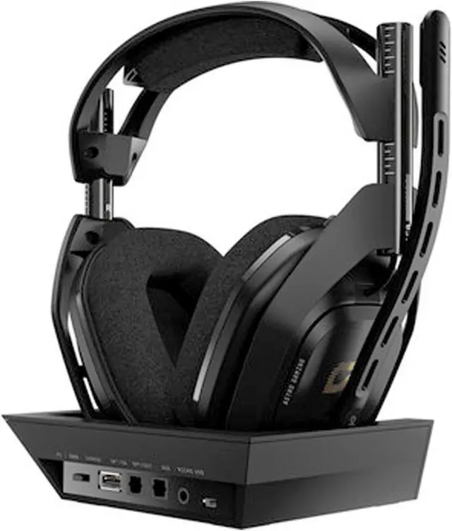 Alt view image 5 of 7 - ASTRO A50 Wireless Gaming Headset (4th Gen) + Base Station Xbox/PC Black Gold