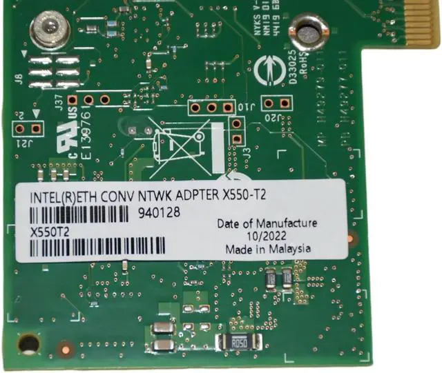 Alt view image 6 of 7 - Intel Ethernet Converged Network Adapter X550, Backward compatible 10GBASE-T network adapter | X550T2