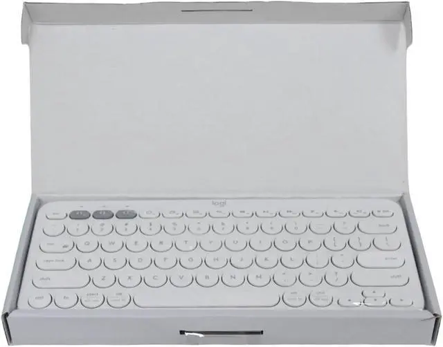 Alt view image 7 of 7 - Logitech K380 Wireless Multi-Device Bluetooth Keyboard, 79-Key QWERTY, Off White