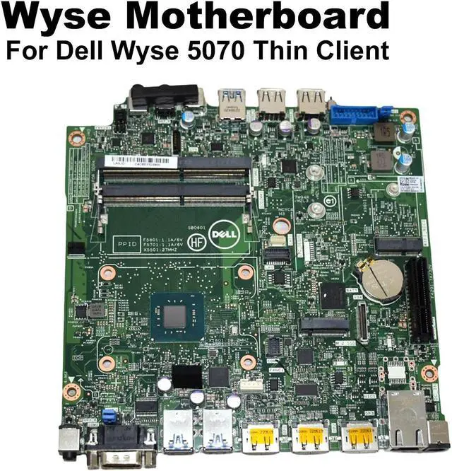 Alt view image 3 of 7 - Dell Wyse 5070 E Thin Client Motherboard Intel Celeron/Pentium J5005 XR96H
