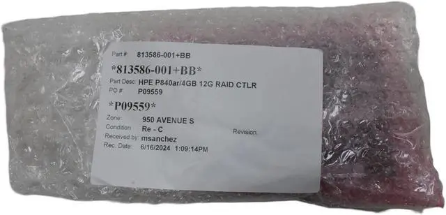 Alt view image 6 of 10 - HPE Smart Array P840AR PCIe 3.0 x8 2GB FBWC RAID Controller Card 813586-001