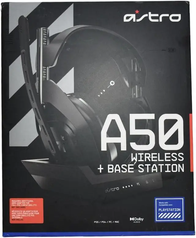 Alt view image 2 of 7 - ASTRO A50 Wireless Gaming Headset + Base Station - Dolby 7.1 Surround Sound, Black - PS4/PC/Mac
