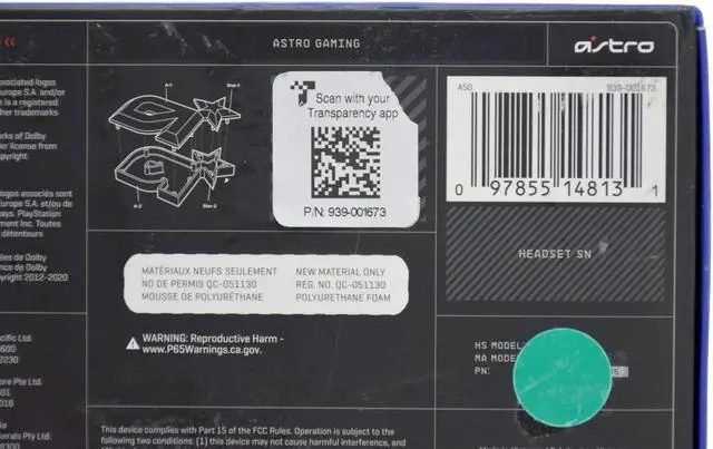 Alt view image 4 of 7 - ASTRO A50 Wireless Gaming Headset + Base Station - Dolby 7.1 Surround Sound, Black - PS4/PC/Mac