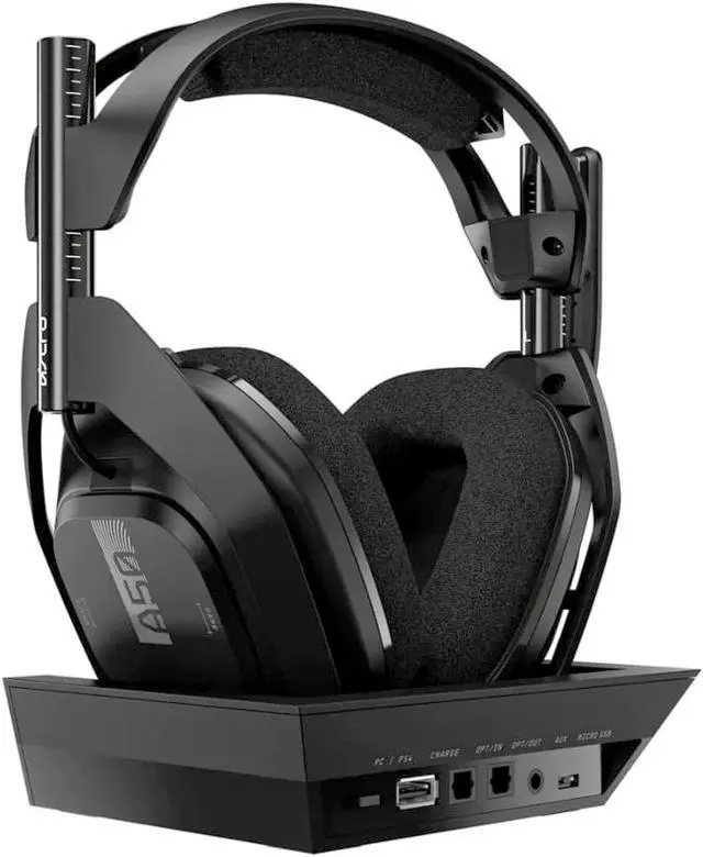 Alt view image 3 of 7 - ASTRO A50 Wireless Gaming Headset + Base Station - Dolby 7.1 Surround Sound, Black - PS4/PC/Mac