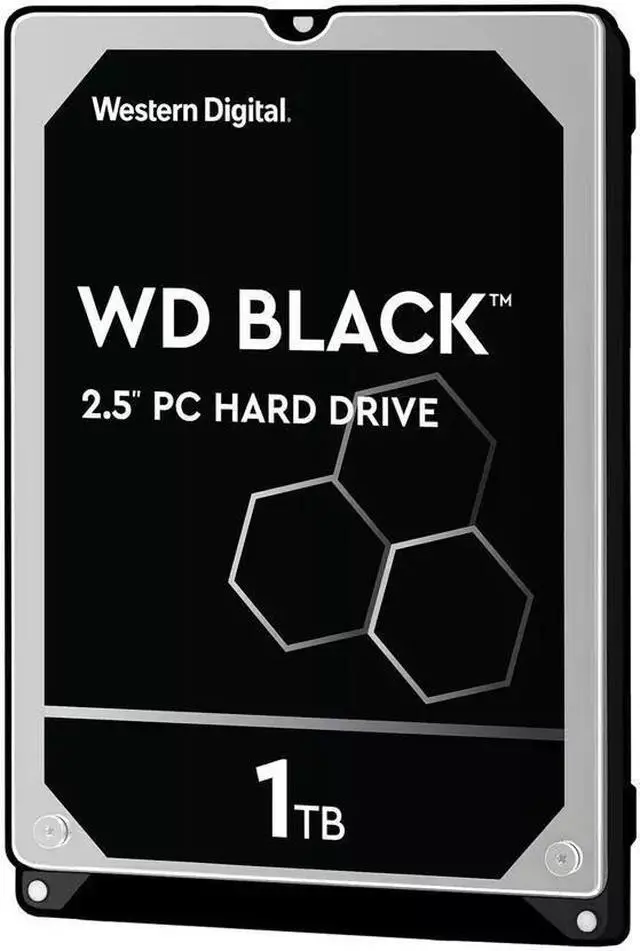 Alt view image 2 of 6 - Western Digital 1TB WD Black Performance Mobile Hard Drive - 7200 RPM Class, SATA 6 Gb/s, 64 MB Cache, 2.5" - WD10SPSX, Mechanical Hard Disk