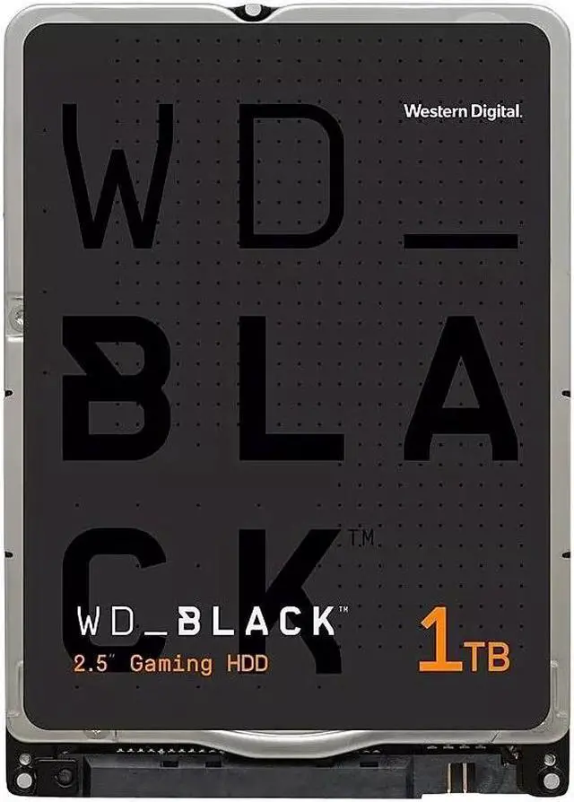 Alt view image 6 of 6 - Western Digital 1TB WD Black Performance Mobile Hard Drive - 7200 RPM Class, SATA 6 Gb/s, 64 MB Cache, 2.5" - WD10SPSX, Mechanical Hard Disk