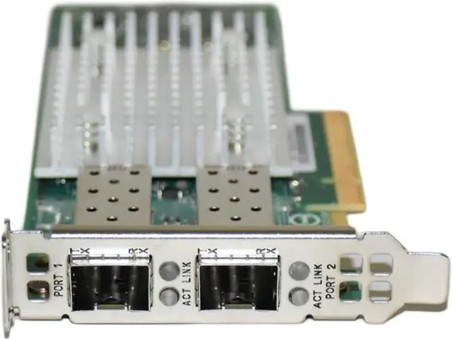 Alt view image 5 of 5 - Dell QLogic Fast LINQ 41112 10Gb SFP+ Dual Port PCIe NIC LP Ethernet Card 807N9