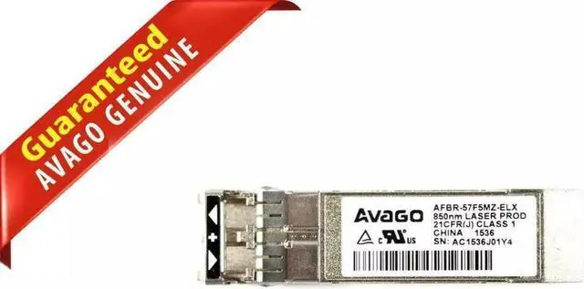 Alt view image 2 of 4 - AVAGO AFBR-57F5MZ-ELX 16 GB/s SFP Plus 850 NM Transceiver