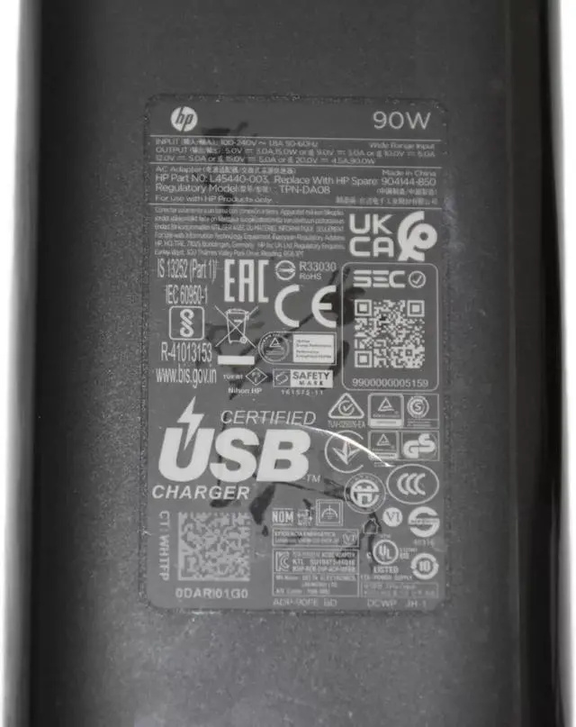 Alt view image 7 of 8 - 904144-850 ADP-90FE B Genuine HP Elitebook 1040 G4 TPN-DA08 90W AC Power Adapter 904082-003 AC / DC Power Adapters